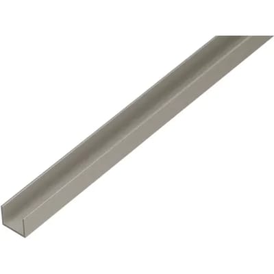 Alberts U-profiel - Aluminium Zilver - 22x15x1,5mm 2m
