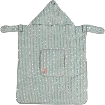 Babydrager Omslag - Kinderwagen Dek - Baby Warm Houden - Winddicht Ontwerp - 70 x 100 cm - Grijs