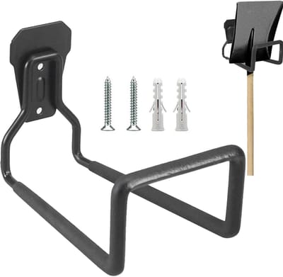 Wandslanghouder - Slanghanger Hanger - Tuin Opslag - Hoge Weerstand Metaal - 12x19.5x13.5cm - Zwart