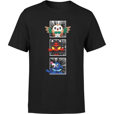 Pokemon Generation 7 Intro Men's T-Shirt - Black - S