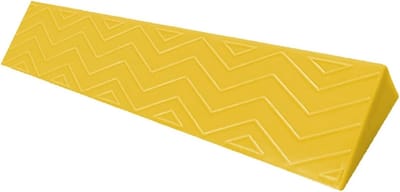 Oprijplaten Antislip - Drempelhulp Kunststof - Rolstoel Scooter - Vaste Drempel - 7 cm Hoog - Geel