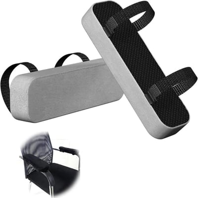 MTTproducts- Armleuningkussens 2 Stuks - Ergonomische Traagschuim Pads - Machinewasbare Bekleding - Antislip Stof - Comfortabele Polyestervezel - Effectieve Pijnverlichting - Armleuningen