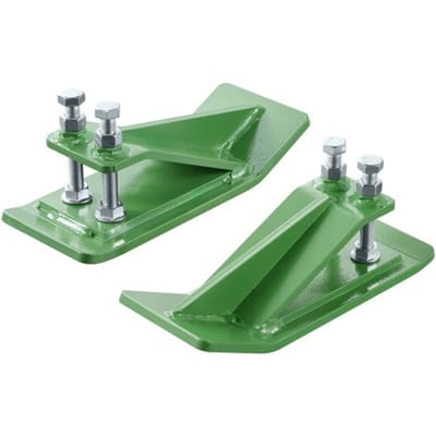 VEVOR Tractorbakbeschermer, 2 stuks. Beschermer voor de rand van de schep, antislipvoorziening met dubbele zeskantmoeren en -bouten, voor sneeuwruimen, bladruimen en grindverspreiding (groen)