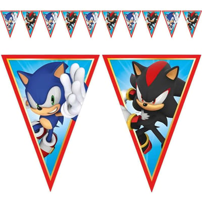 Sonic slingers - Vlaggenlijn - Breng snelheid en plezier naar elk feestje - Kinderfeestje - Verjaardag - Themafeestje