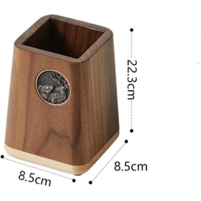 Zwart Notenhout Tissuebox Cover Creatieve Woonkamer Decoratie Bureau Opslag Keukenrolhouder Verdeelde Opbergdozen Dienblad brown