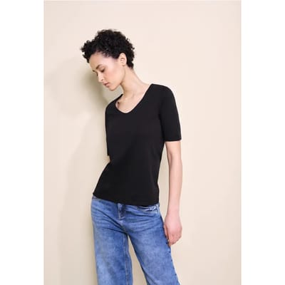 T-shirt met V-hals