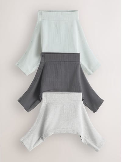 Next - Jongens - Heupdysplasie 100% katoenen Leggings 3 set - Blauw