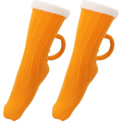 Verwarmde Sokken USB 3 Temperatuurstanden Lichtgewicht Geel Warme Verwarmingssokken voor de Winter orange