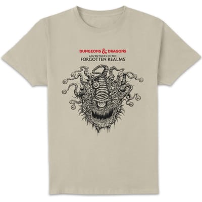 Dungeons & Dragons Beholder Unisex T-Shirt - White Vintage Wash - S