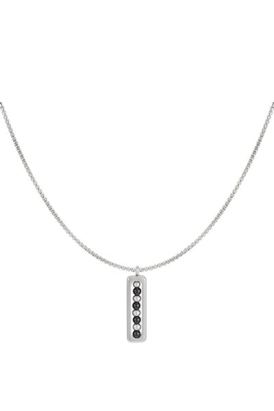Bijoutheek Collier Heren Balletjes Zwart