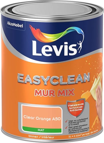 Levis - Easyclean Mur Mat Mix - Clear Orange A50 - Mengverf - 1 L