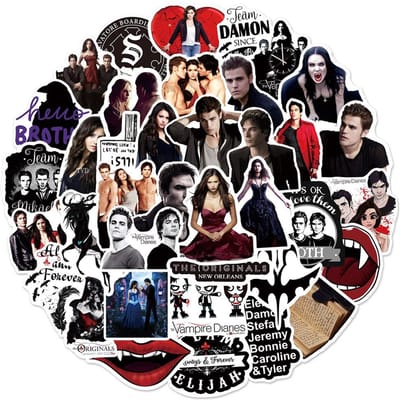 10 30 50 Stuks Tv Serie The Vampire Diaries Waterdichte Stickers Auto Laptop Bagage Fiets Motorfiets Telefoon Gitaar Sticker Decals gray