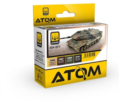 AMMO by Mig Jimenez Hobbyverf Acrylverf - MIG 20719 ATOM - NATO Tank Kleuren - Acryl Set 4x20ml Verf set - 4x 20 ml