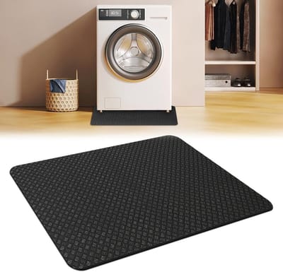 Dubbelzijdige Antislip Mat voor Wasmachine, 60 x 60 cm, Waterdichte Rubber Mat voor Trillingsdemping, Ideaal voor Droger en Koelkast, Antivibratie en Antislip Functie