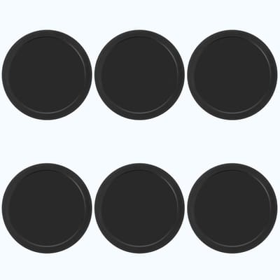 Airhockey Pucks - Vervangende Pucks - Airhockey Tafel - Zwaar Kunststof - 82 mm - Zwart