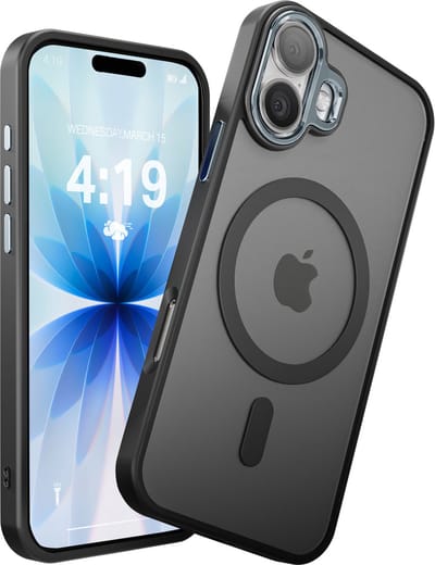 Hoesje - Geschikt voor iPhone 17 - Zwart - Geschikt voor MagSafe - Slank - hoes - Shock proof