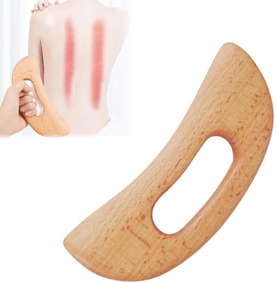 Dailygoods- Gua Sha Houten Plank - Duurzaam - Massage Tool - Lichaamsmassage - Verlichting Spiervermoeidheid - Bevorder Bloedcirculatie - 19 x 8 cm - Massagetool