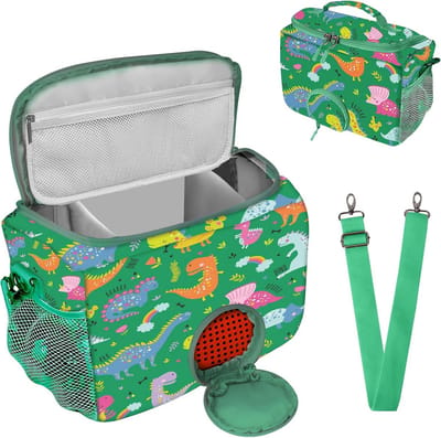 Draagtas Audio Speler - Opbergtas Accessoires - Mee op Reis - Verstelbare Riem - 30 x 21 x 11 cm