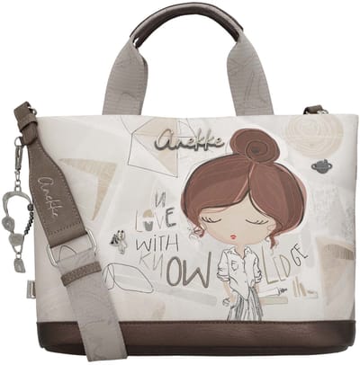 Anekke schoudertas handtas Sophia Short Handle Bag Multicolor beige