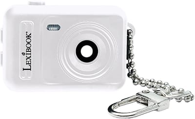 Sleutelhanger Miniatuur Digitale camera Wit met ingebouwd flashgeheugen