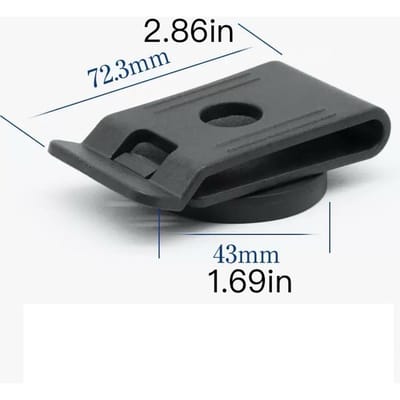 Porte-outils à pince magnétique ultra-résistante pour la taille - Organisateur durable et portable avec fixation sécurisée à la ceinture, Pince de taille noir