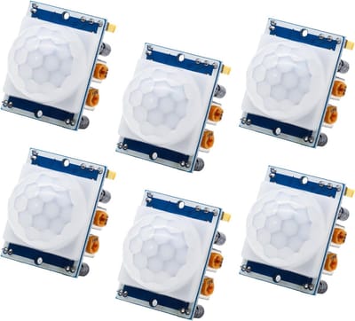 Infrarood PIR Bewegingssensor Modules voor Arduino en Raspberry Pi - Set van 6