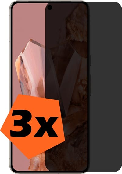 Screenprotector - 3 Stuks - Geschikt voor Google Pixel 8 Pro - Privacy Filter - Gehard Glas - Beschermglas - Tempered Glass - Screen Protector