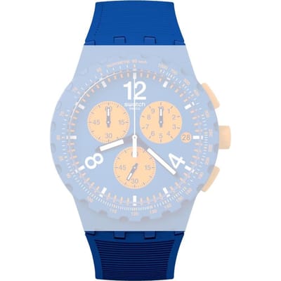 Swatch Plastic - New Chrono - SUS ASUSN419 Primarily blue Horlogeband