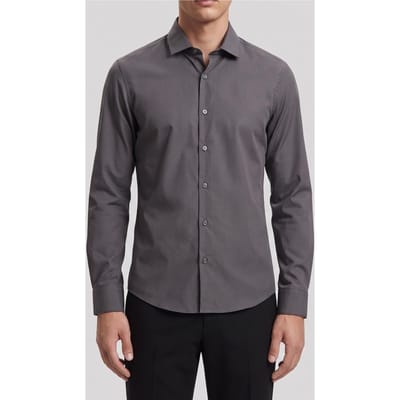 Calvin Klein Slim Essential Poplin Shirt Steel Grey Taglia: 44 | Camicie Business Outlet | Uomo | Grigio