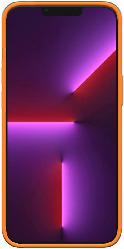 Smartphonica Siliconen hoesje voor iPhone 13 Pro case met zachte binnenkant - Oranje geschikt voor iPhone 13 Pro