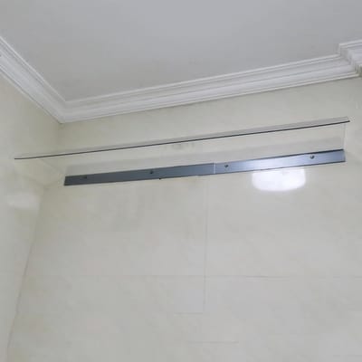 Deurluifel - Regenhoes - Buitenbescherming - Massief Polycarbonaat - 40x150cm - Transparant