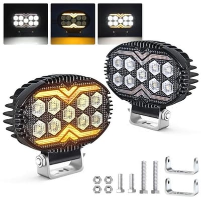 22W LED Werklampen met Positielicht - IP67 Breedstraler voor Auto, Vrachtwagen, Tractor, Camper