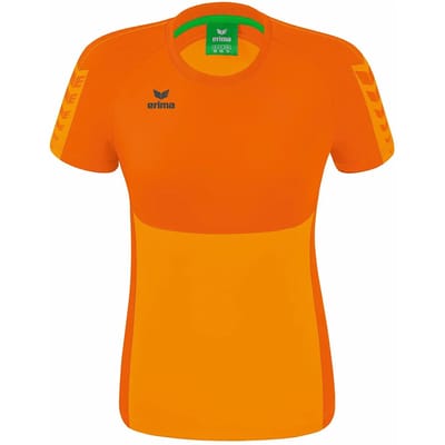 Erima Six Wings T-Shirt Dames - Oranje / New Orange | Maat: 36