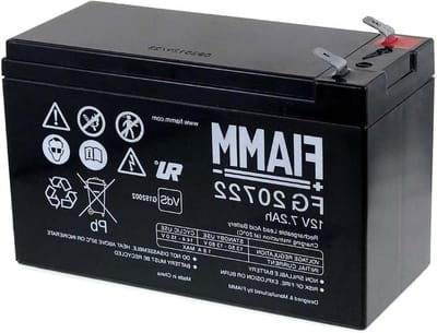Reserveaccu - Vervangende batterij - Noodstroomvoorziening - Onderhoudsvrije loodaccu - 12V 7200mAh - Zwart