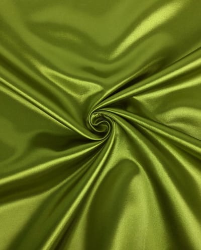Satijn Stof Lime Groen – 100% Polyester – 150 cm Breed – Glanzend & Soepel – Voor Avondjurken en Decoratie