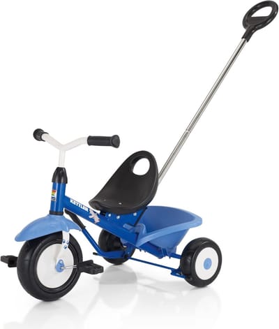 Kinderdriewieler - Kindervoertuig - Buiten spelen - Kantelbare zandbak - 72 x 50 x 50 cm - Blauw