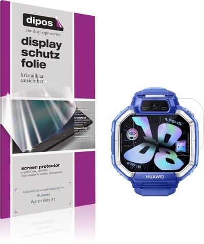 dipos – 6x Beschermfolie geschikt voor Huawei Watch Kids X1 | Krasbestendige & heldere Screenprotector Ultra-Thin