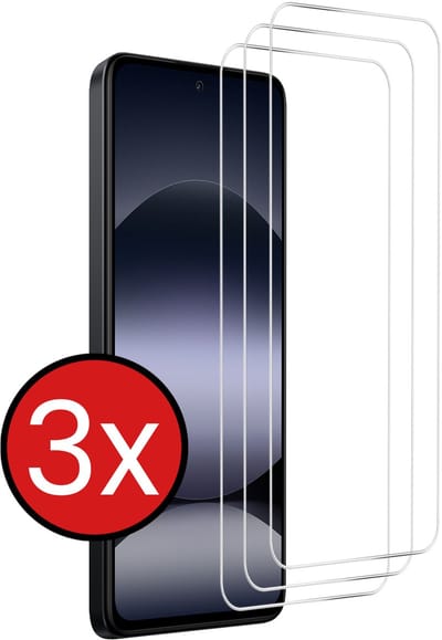 Screenprotector - 3 Stuks - Geschikt voor Xiaomi Redmi Note 14 5G - Extra Sterk - Beschermglas - Gehard Glas - Tempered Glass - Screen Protector