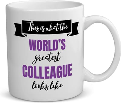 Akyol - world's best colleague koffiemok - theemok - Collega - beste collega - werk - afscheidscadeau - verjaardagscadeau - 350 ML inhoud