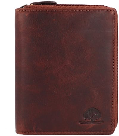 Greenburry Rugged Portemonnee RFID-bescherming Leer 10 cm - Dames - Horizontaal - brown