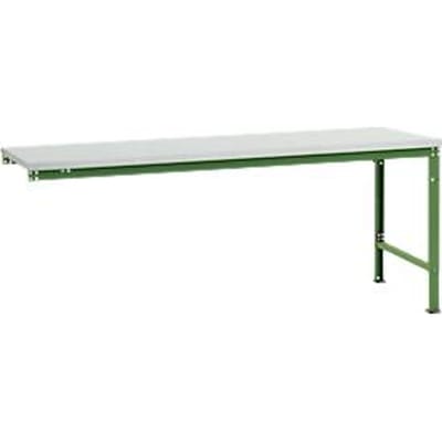 Manuflex aanbouwtafel UNIVERSAL Speciaal, tafelblad kunststof, 2000 x 1000, resedagroen