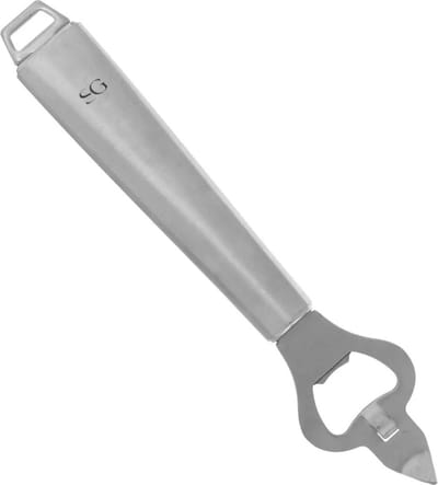 5Five Flessen opener - zilver - 20 cm - van RVS - Keukengerei - Flessen opener