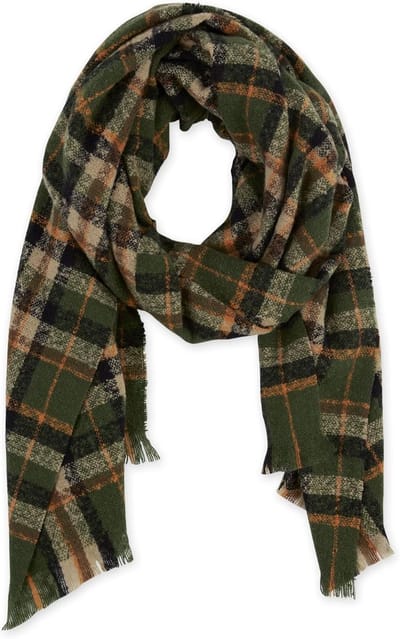 Dames Omslagdoek - Warme Sjaal - Herfst Mode - Zacht Materiaal - One Size - Groen