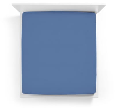 Bella Donna Jersey La Piccola Topperhoeslaken 90x190-200 cm zeeblauw-0208