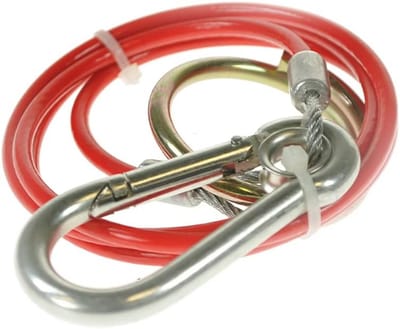 Rode PVC Kabel 1 Meter Lang 3mm Doorsnede - Veiligheidsbreekkoppeling
