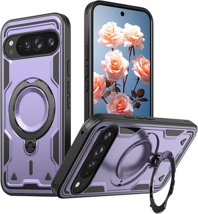 Compatibele Magsafe Hoes voor Google Pixel 9 Pro XL met Magnetische Autohouder en Stevige Schokbestendige Bescherming