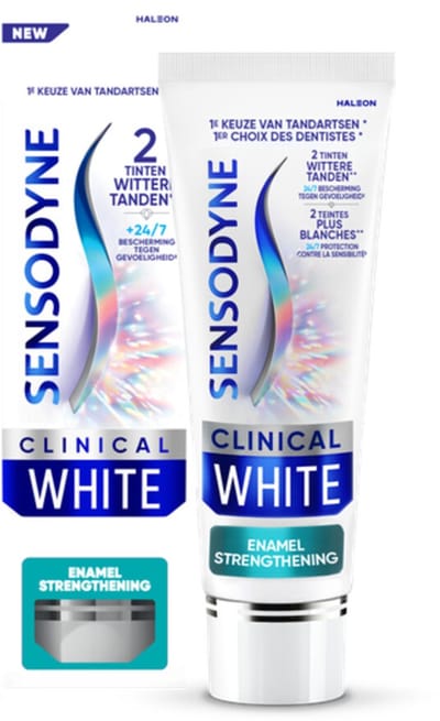 Sensodyne - Tandpasta - Clinical White - Enamel Strengthening - 75ml x 6
