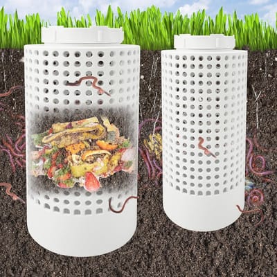 Compostbak voor verhoogde tuinbedden - Duurzame wormboerderij voor groenten