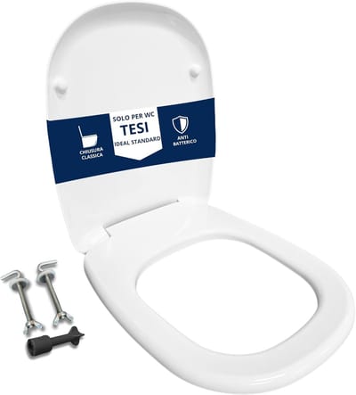 Toiletbril - WC-bril - Vernieuwen Badkamer - Hoge Kwaliteit Kunststof - 45 x 36 cm - Wit