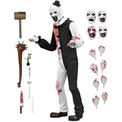 NECA Terrifier 2 Art The Clown (Blood Splattered) Ulitmate 7 Inch Scale Action Figure